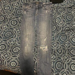 Harper Low Rise Ankle Ripped Jeans